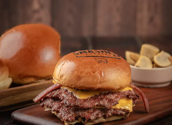 Signature Smashed Beef Burger